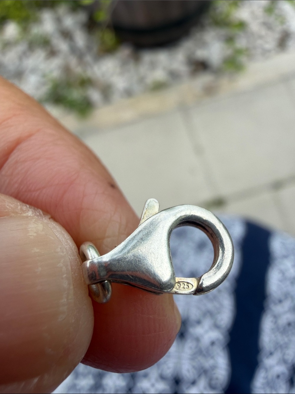 Source Unknown Silver Lobster Clasp Connector